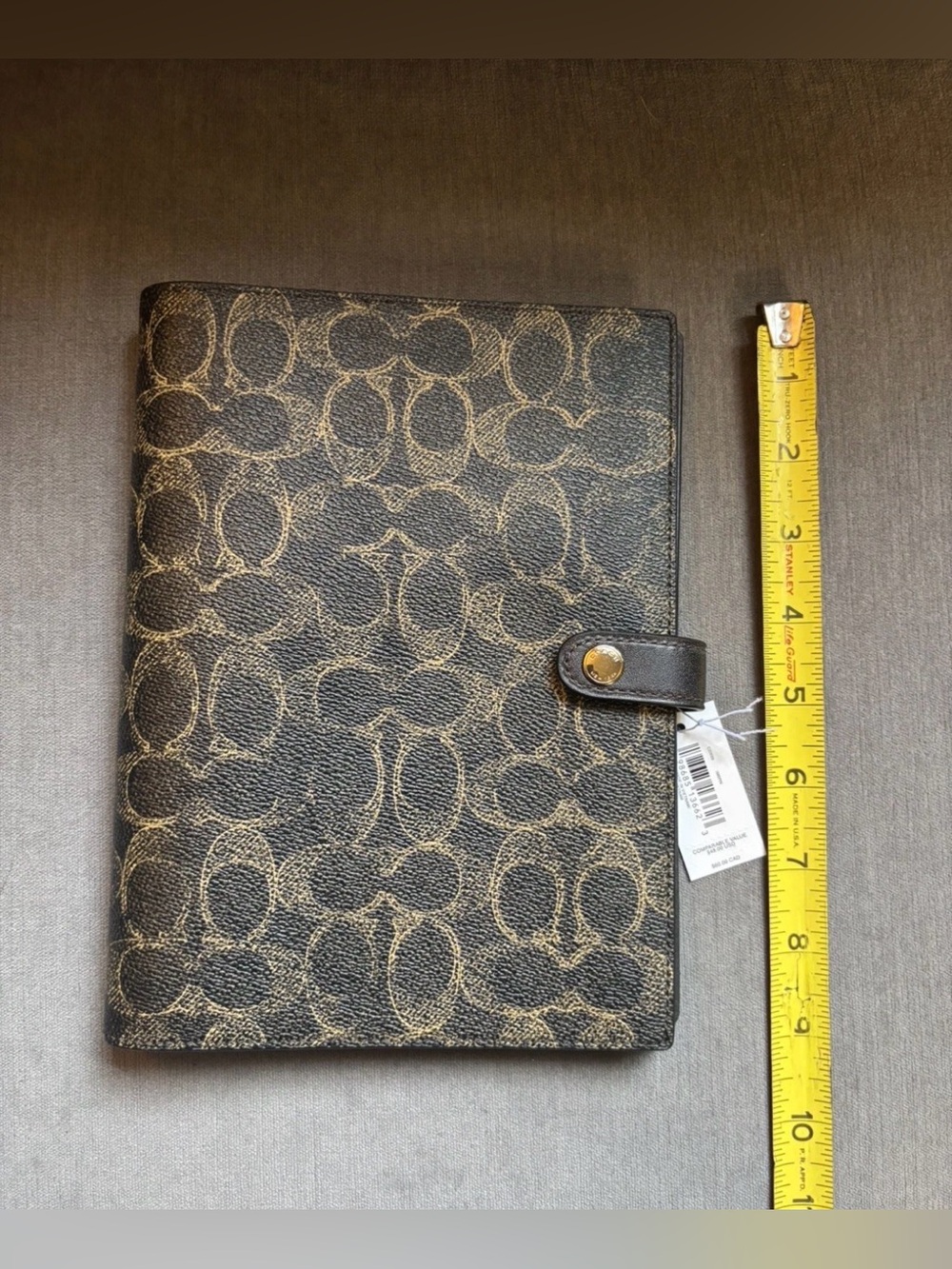 COACH Notebook In Loved Signature Canvas/Leather CDX99 Brown Gold NEW w/Tags🖤🤎 - Picture 3 of 10